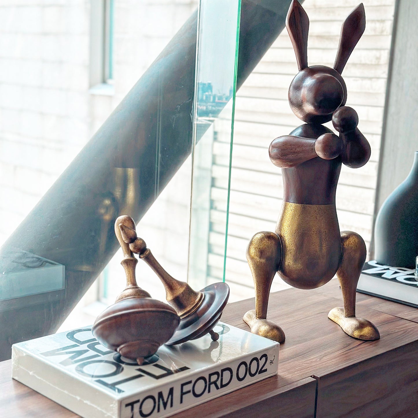 Matatenas parota con hoja de oro